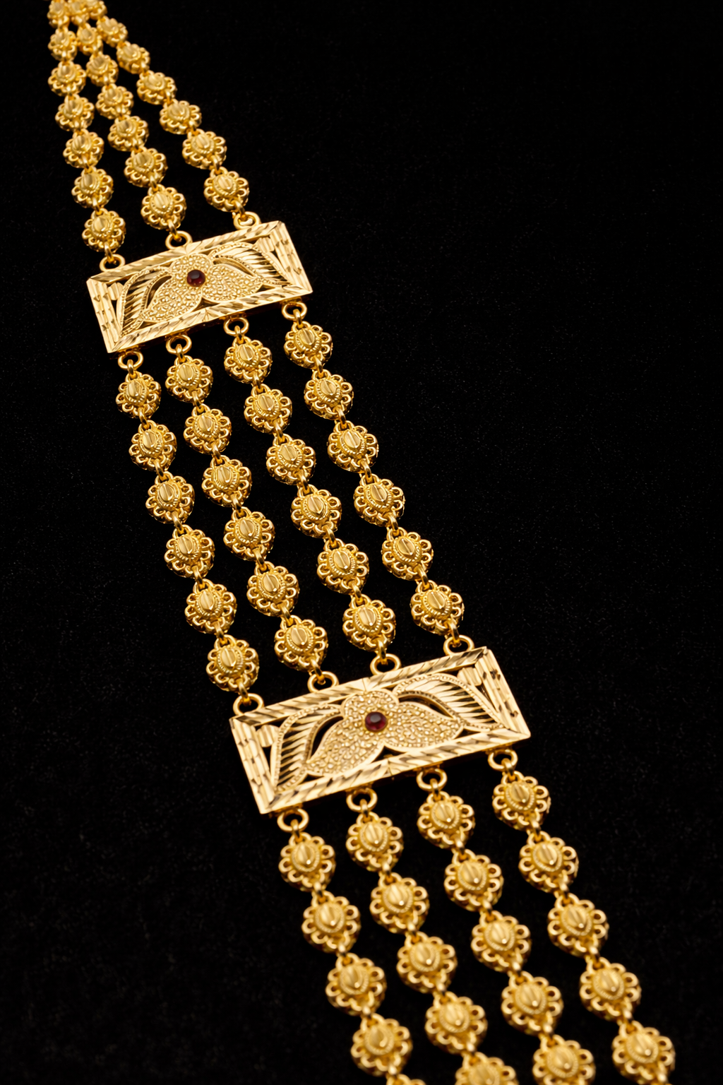 Maharani Necklace Set 925 Silver Gold Plated Bridal Necklace Set with Jhumka Earrings & Maang Tikka | Traditional Indian Wedding Jewelry