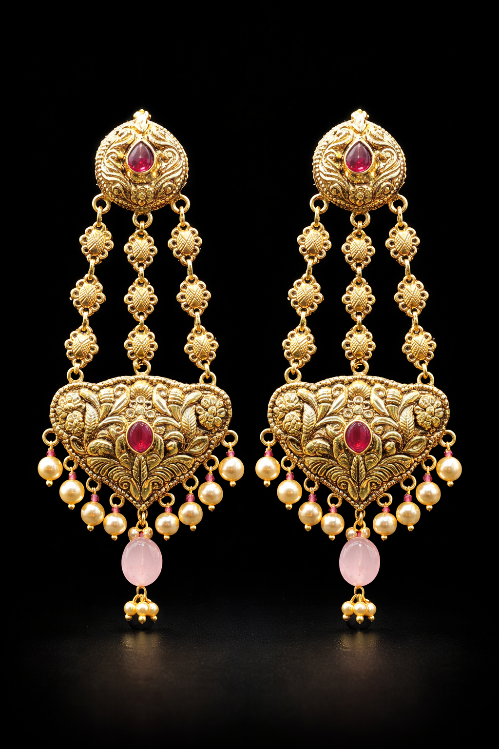 Raani Haar Necklace Set | 925 Silver Gold Plated Bridal Long Necklace | Anantra